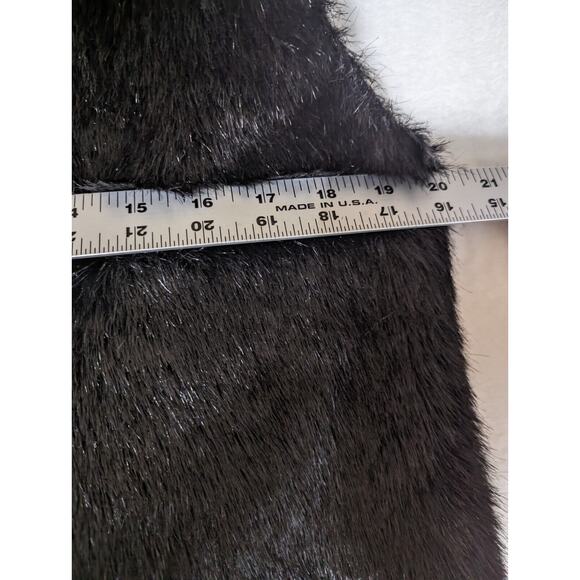 Peter NYGard Black Faux Fur Vest Studded Collar & Animal Print Lining Size M - Picture 5 of 11
